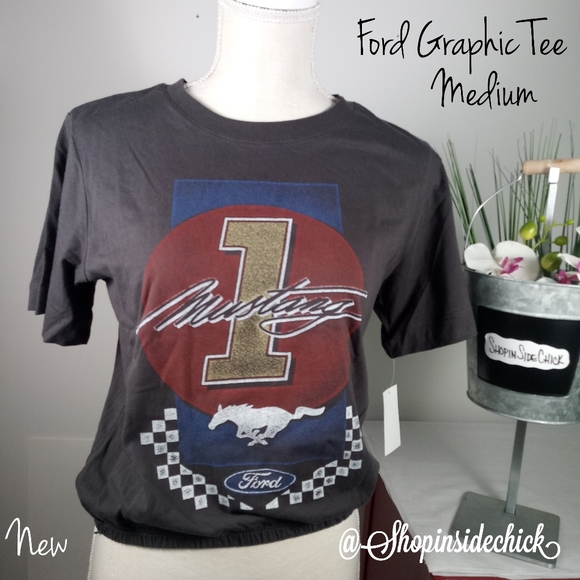 Ford Tops - 📣2/$20 Ford Mustang Graphic Tee NEW Car Racing
